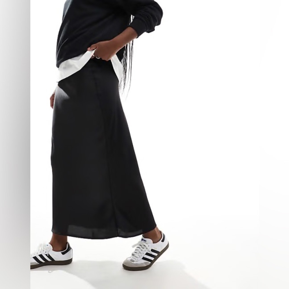ASOS Design Maxi / Midi Satin Bias Skirt